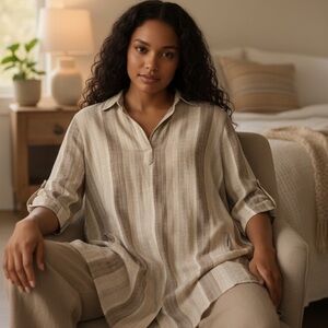 Linen light weight top